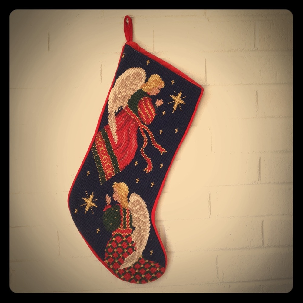 Needlepoint Christmas Stockings (3 designs)